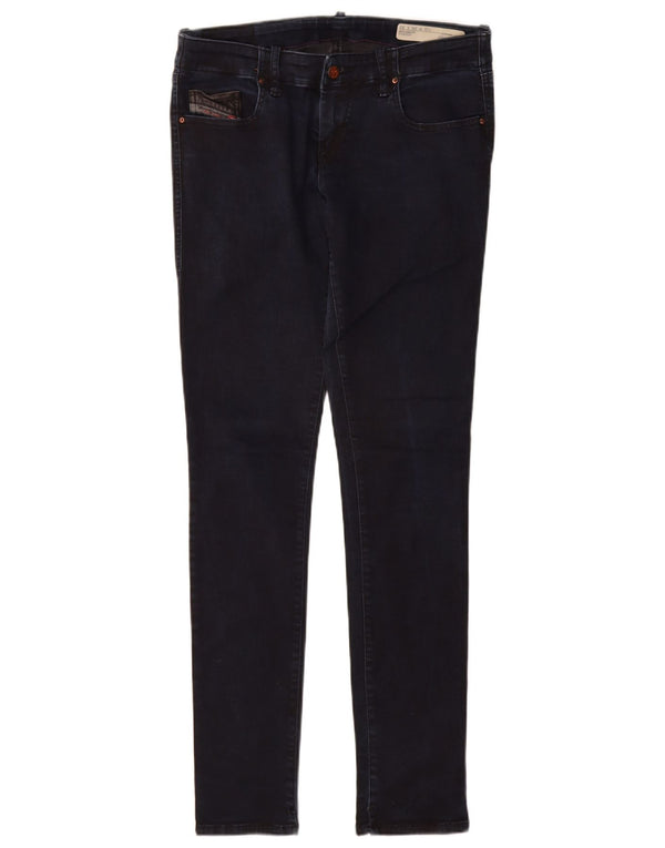 Jeans skinny super slim da donna Grupee a vita bassa Diesel W29 L32 Blu navy