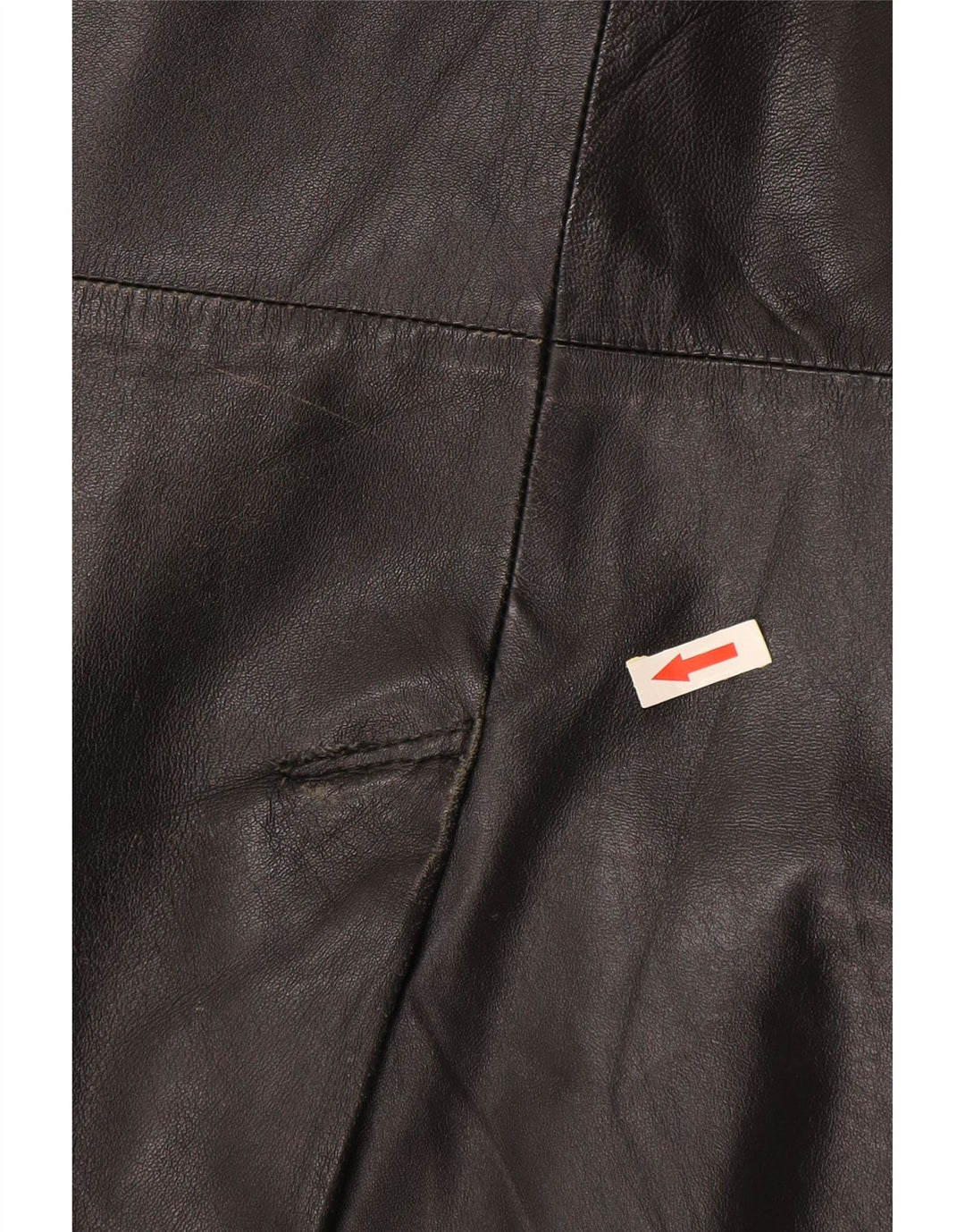 Conbipel Mens Free Heron Leather Coat IT 48 Medium Black Leather