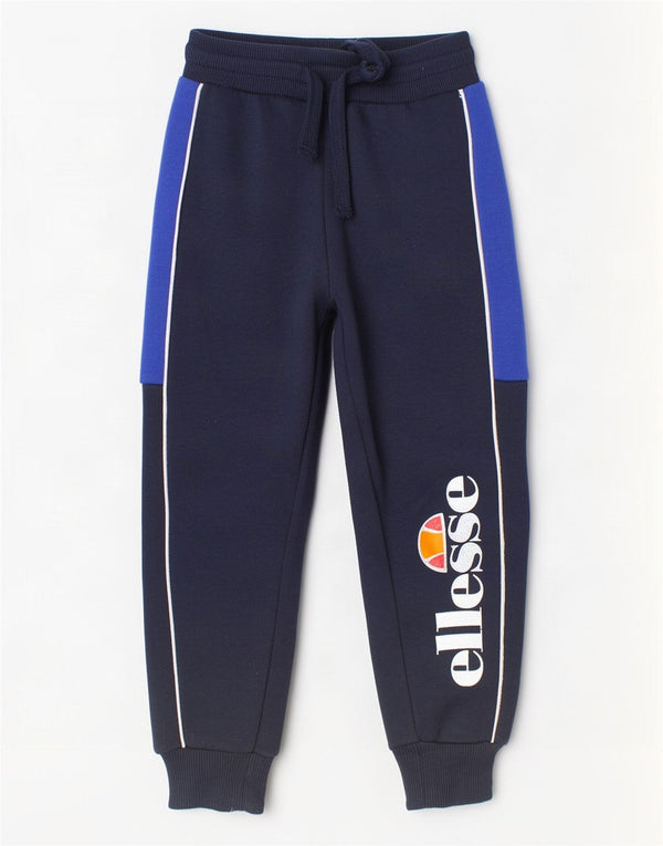 Ellesse Boys Træningsdragt Bukser Joggers 3-4 År Navy Blue Colourblock