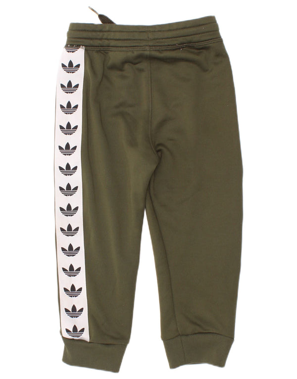 Adidas Pantalon de survêtement graphique bébé garçon 18-24 mois Kaki Colourblock