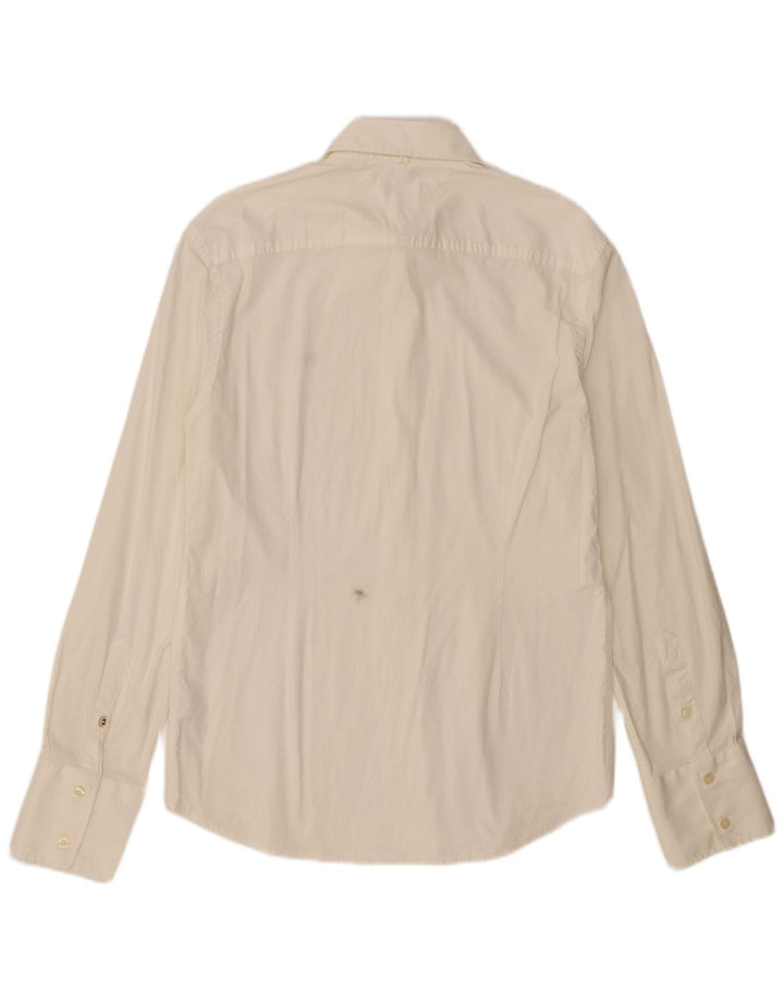 Tommy Hilfiger Mens Slim Fit Shirt Large White Cotton