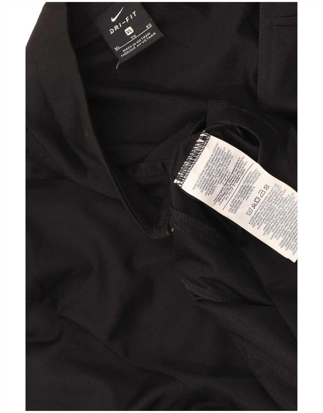 Nike Mens Dri Fit Tracksuit Top Jacket XL Black Polyester