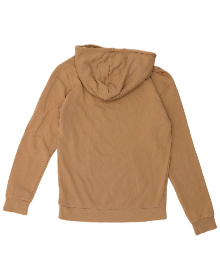 Adidas Mens Hoodie Jumper Small Brown Cotton