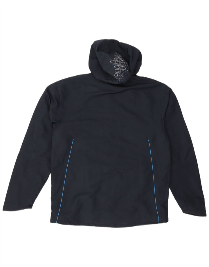 Adidas Mens Clima Proof Rain Jacket UK 38/40 Medium Navy Blue Polyester