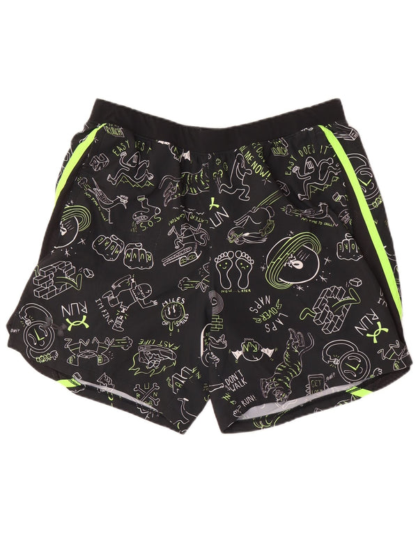 Under Armour Herren Heat Gear Sportshorts mit abstraktem Muster und Grafik XL Schwarz