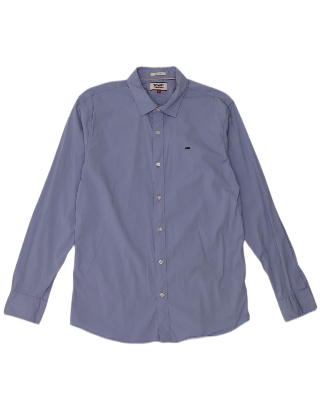 TOMMY HILFIGER Herren Slim Fit Hemd Large Blau