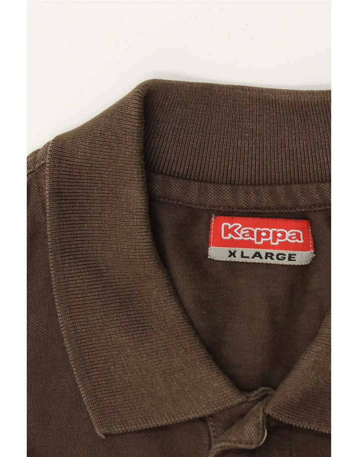 Polo Kappa da uomo XL Marrone