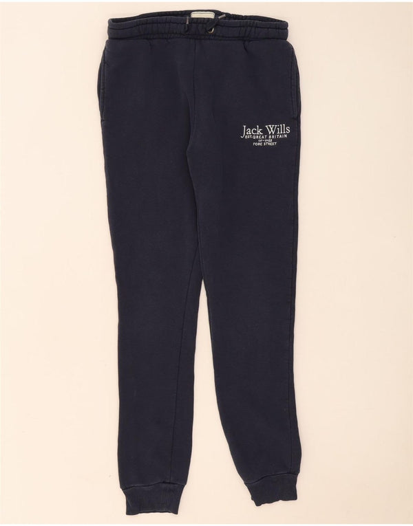 Pantaloni da tuta con grafica per ragazze Jack Wills, pantaloni da jogging, 12-13 anni, blu navy