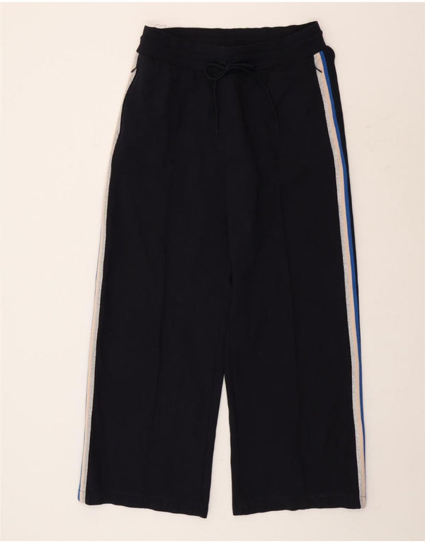 Pantaloni a vita alta da donna Marks & Spencer UK 14 Large W30 L30 Blu navy