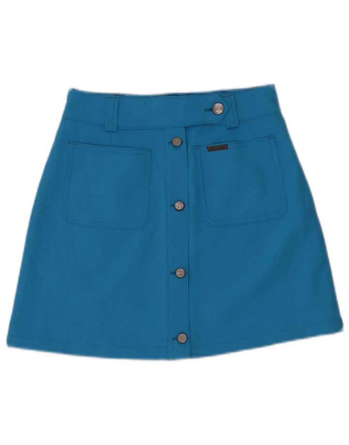 Calvin Klein Mini-nederdel til kvinder W26 Lille blå polyester