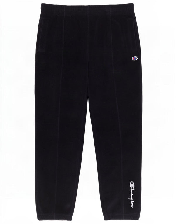 Champion Pantalon de Survêtement Graphique en Velours Homme Joggers Large Bleu Marine
