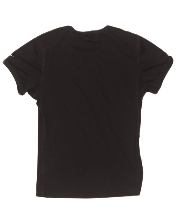 Nike Womens T-Shirt Top US 8/10 Medium Black Polyester