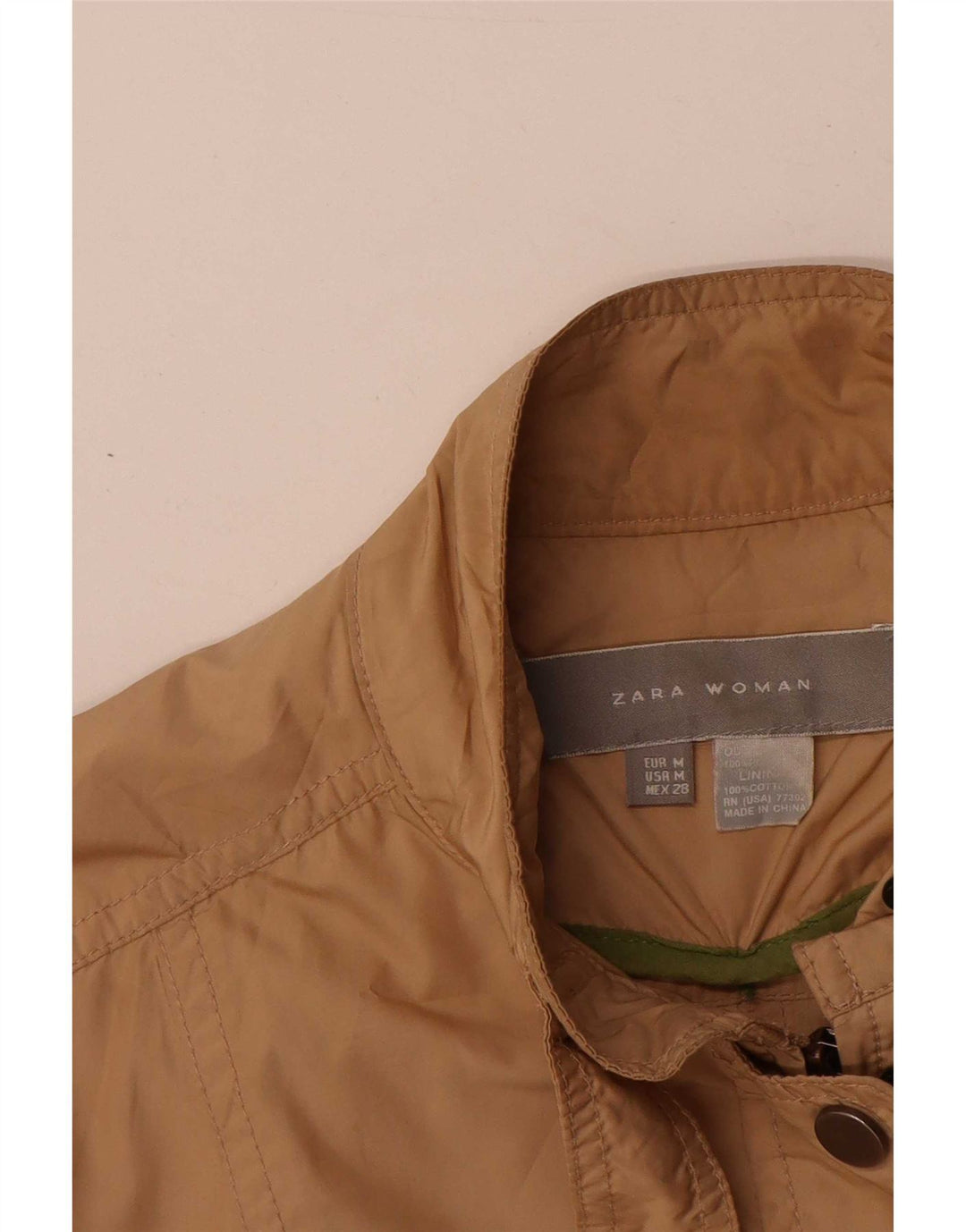 Zara Veste utilitaire pour femme UK 12 Beige moyen