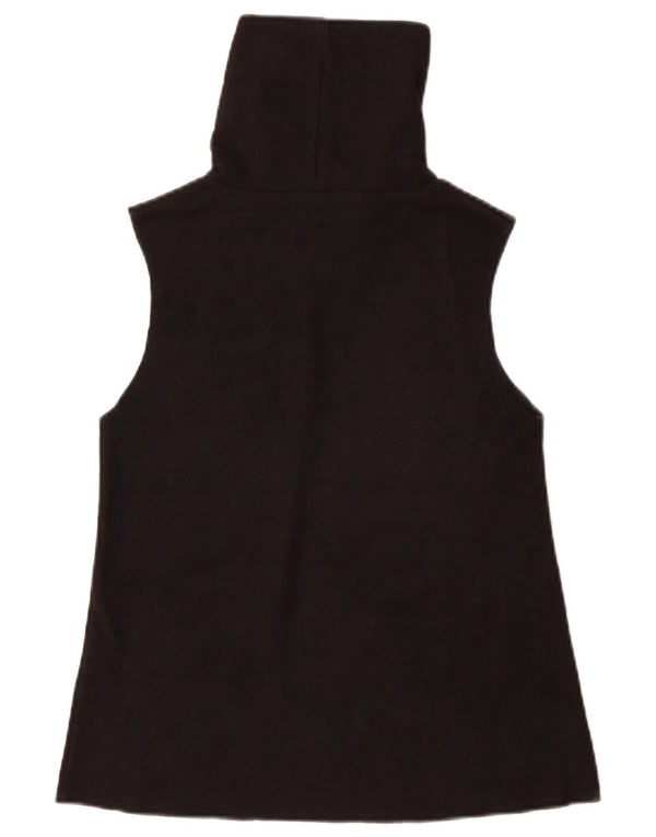 Zara Womens Vest Top UK 8 Small Black Cotton