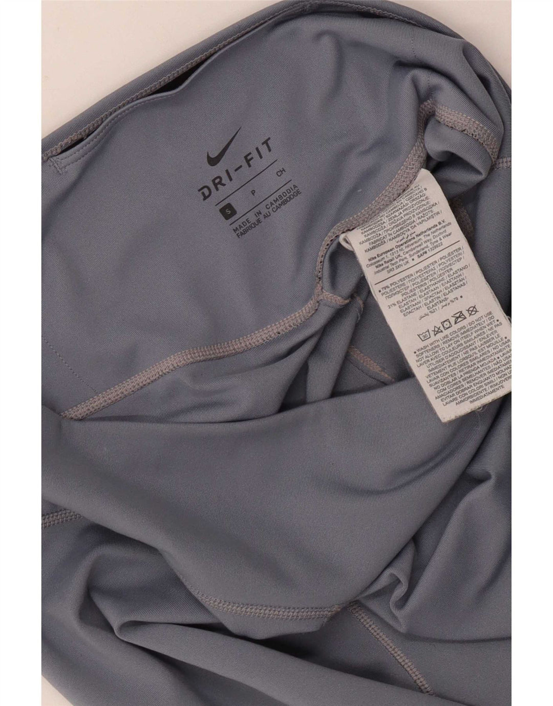 Γυναικεία κολάν Nike Dri Fit UK 8 Small Grey Polyester