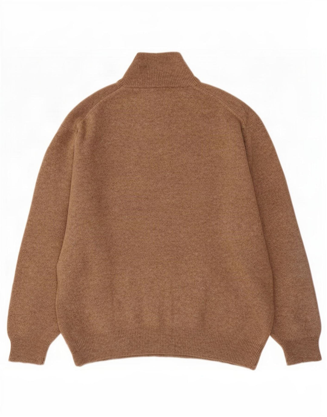 Maglione Kappa da uomo con zip e collo 2XL in lana marrone
