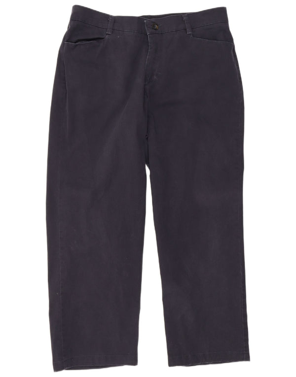Lee Pantalon décontracté droit coupe décontractée pour femme US 16 2XL W36 L28 Bleu marine