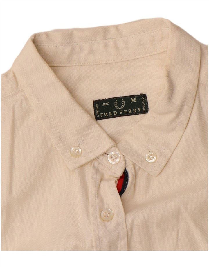 Fred Perry Womens Shirt UK 12 Medium White