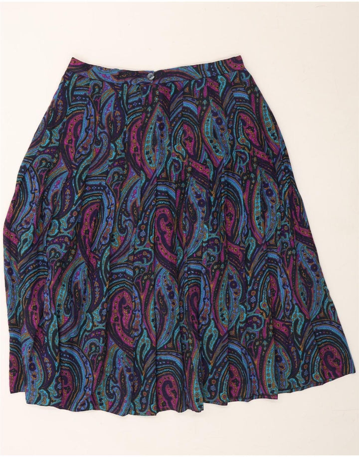 VINTAGE Womens A-Line Skirt W30 Medium Multicoloured Paisley Vintage Vintage and Second-Hand Vintage from Messina Hembry 