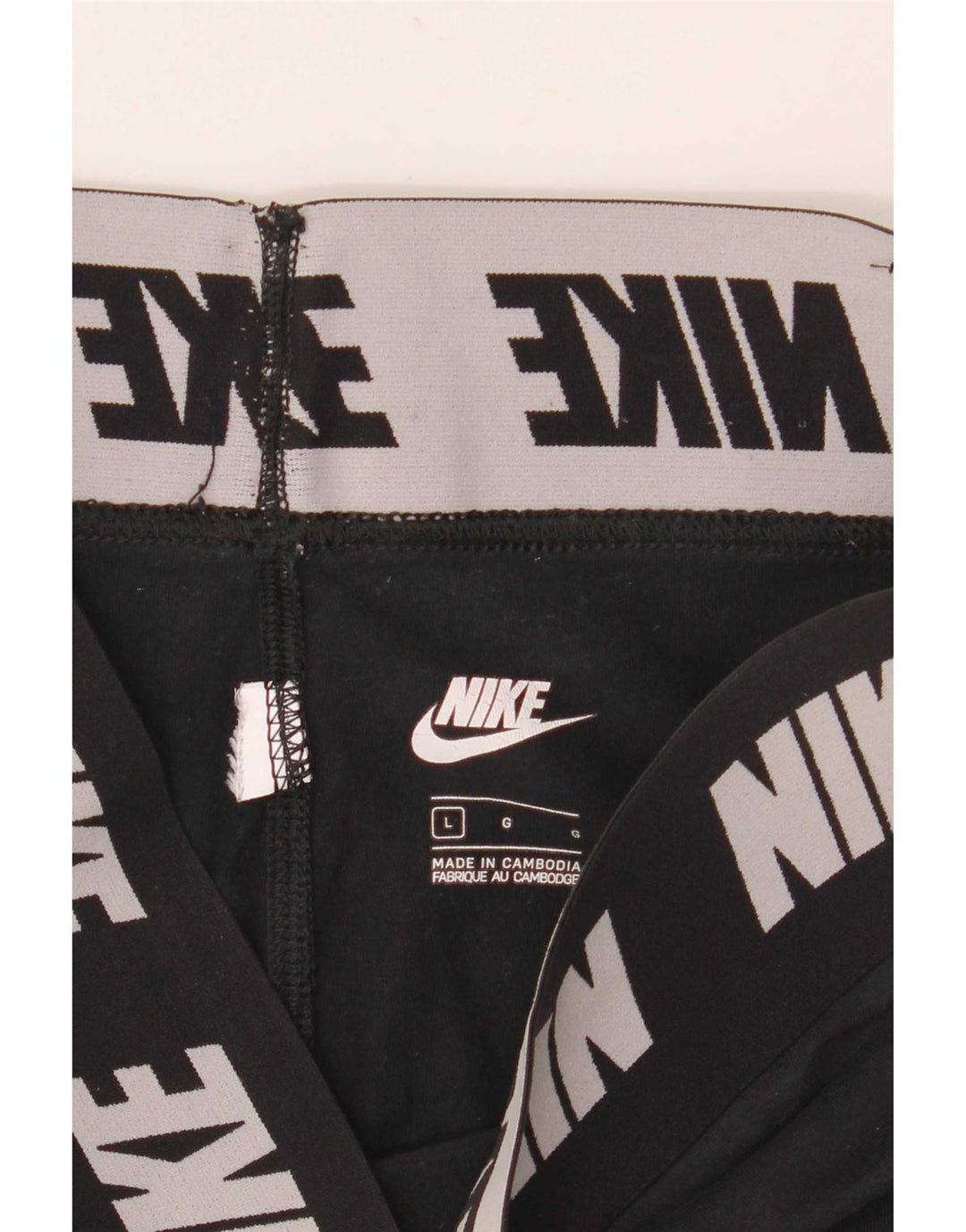 Nike Herre Grafiske Leggings Large Sort