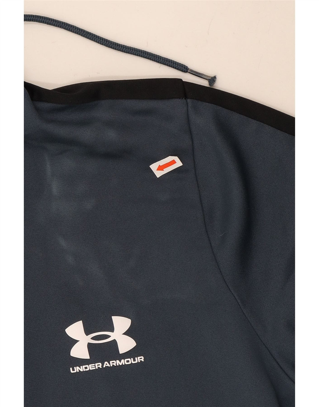 Suéter masculino com capuz e zíper UNDER ARMOUR grande bloco colorido azul