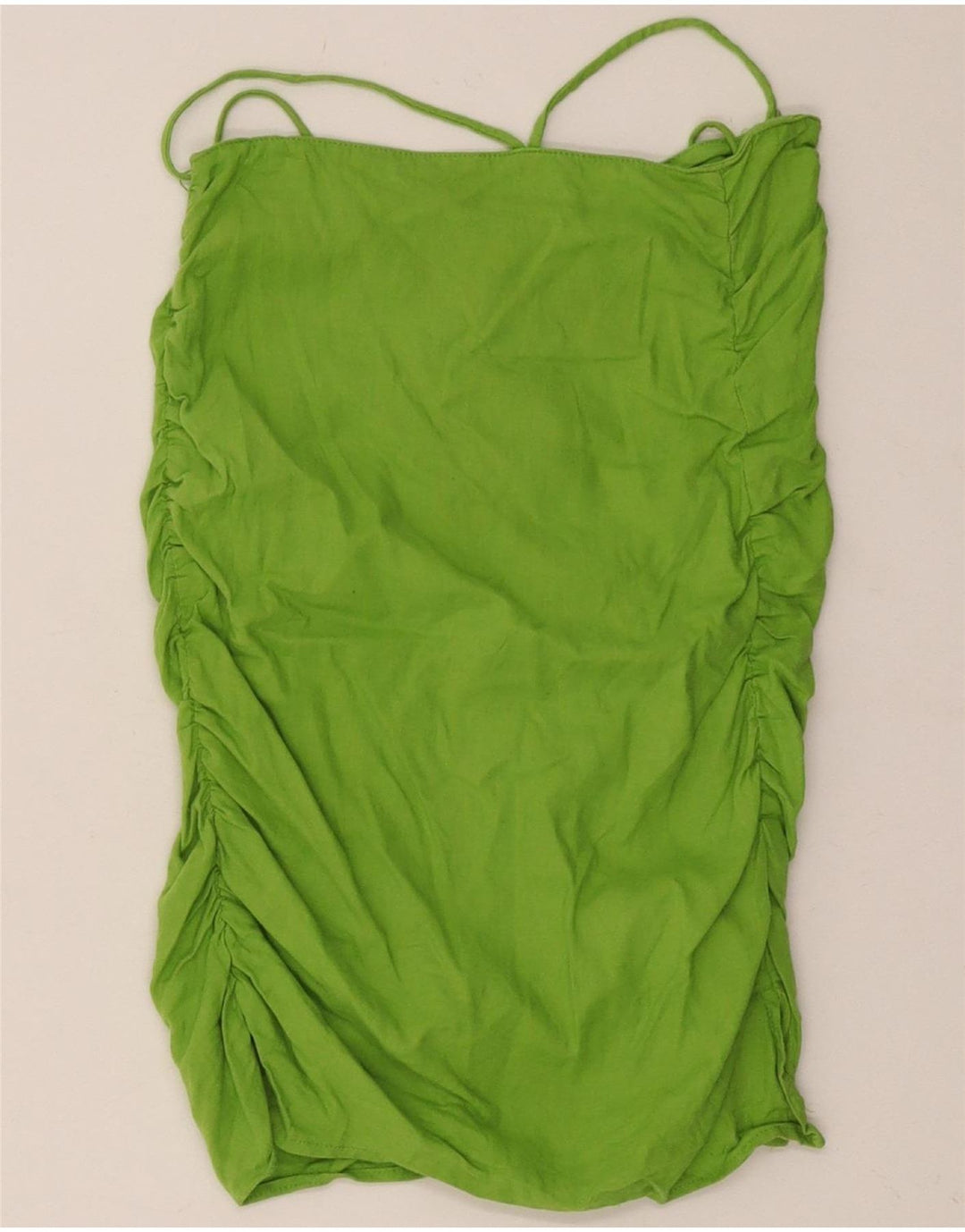 ZARA Womens Off Shoulder Top UK 4 XS Green