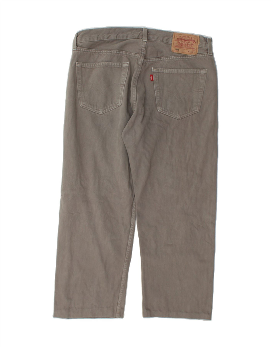 LEVI'S Mens 501 Straight Capri Jeans W36 L24 Grey Cotton Vintage Levi's and Second-Hand Levi's from Messina Hembry 
