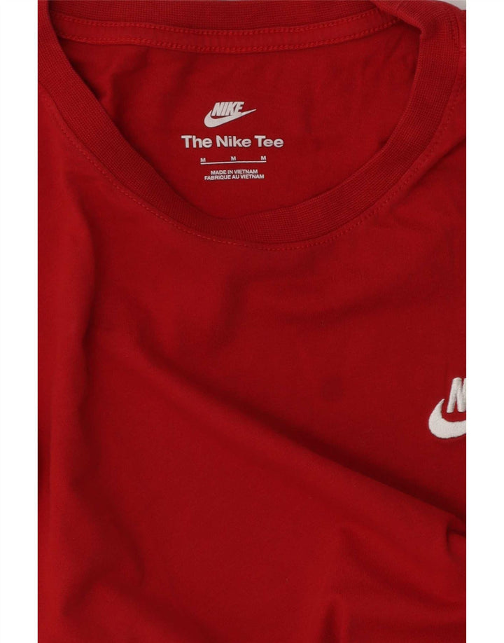 Nike Mens T-Shirt Top Medium Red Cotton
