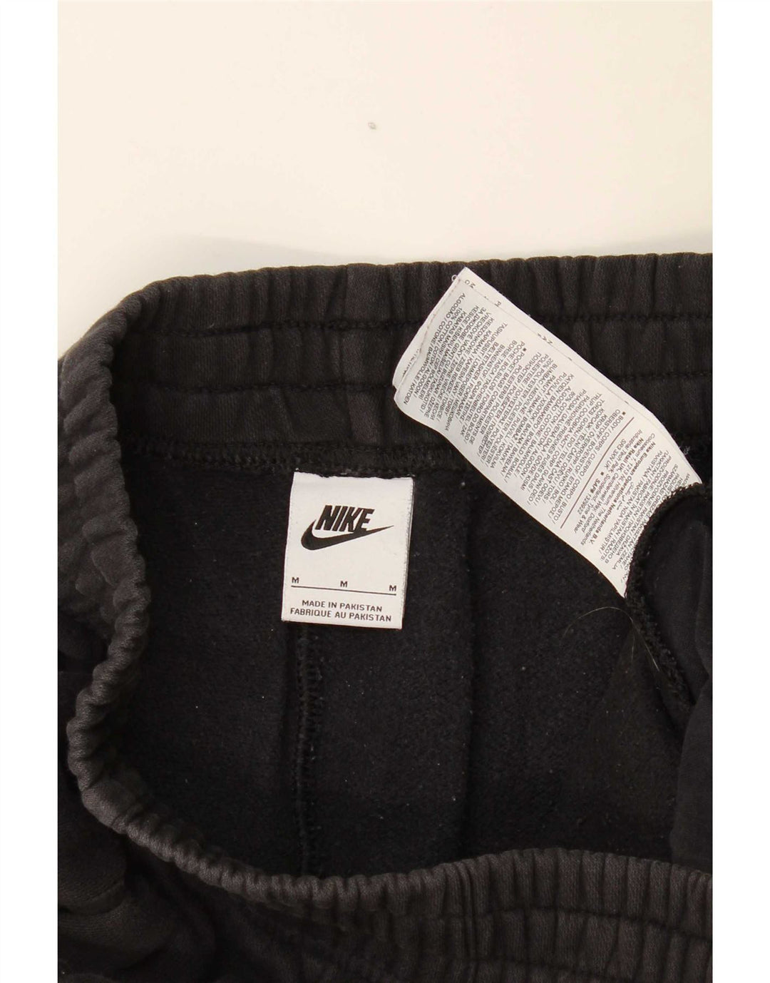 Nike Mens Tracksuit Trousers Joggers Medium Black Cotton
