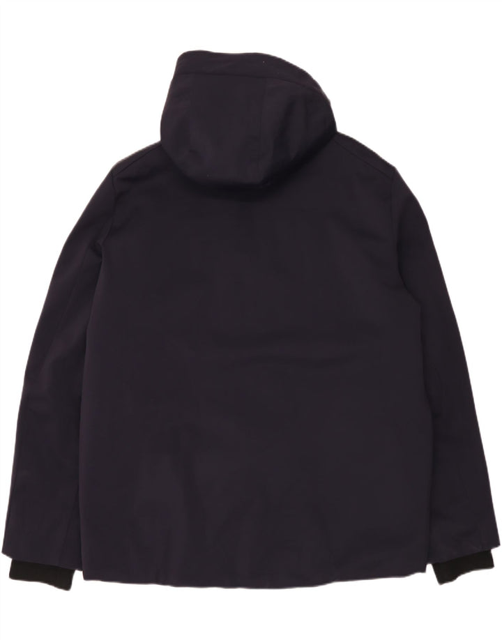 Invicta Mens Hooded Windbreaker Jacket UK 48 4XL Navy Blue Polyamide