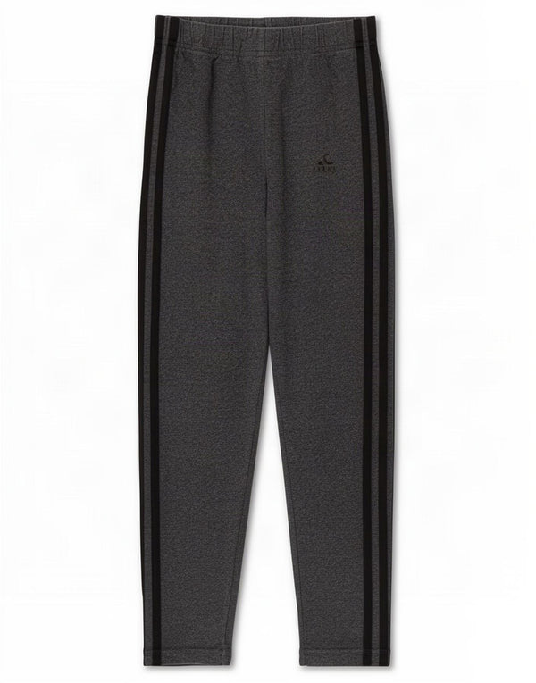 Leggings Adidas Bambina 11-12 Anni Cotone Grigio