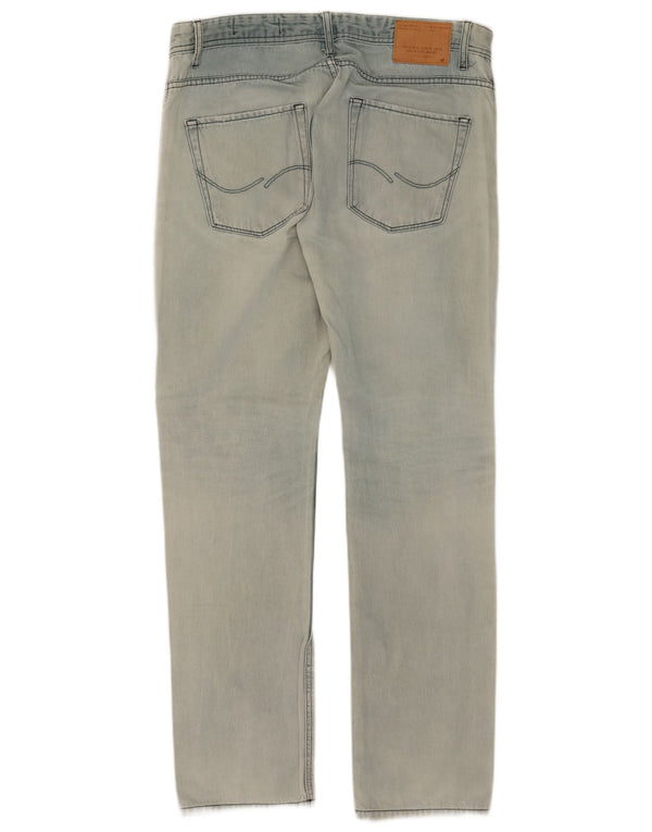 Jack & Jones Mens Tim Slim Jeans W36 L34 Blue Cotton
