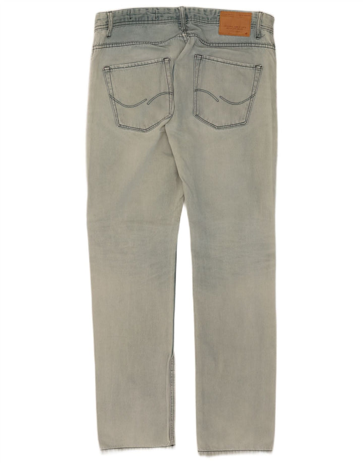 Jack & Jones Mens Tim Slim Jeans W36 L34 Blue Cotton