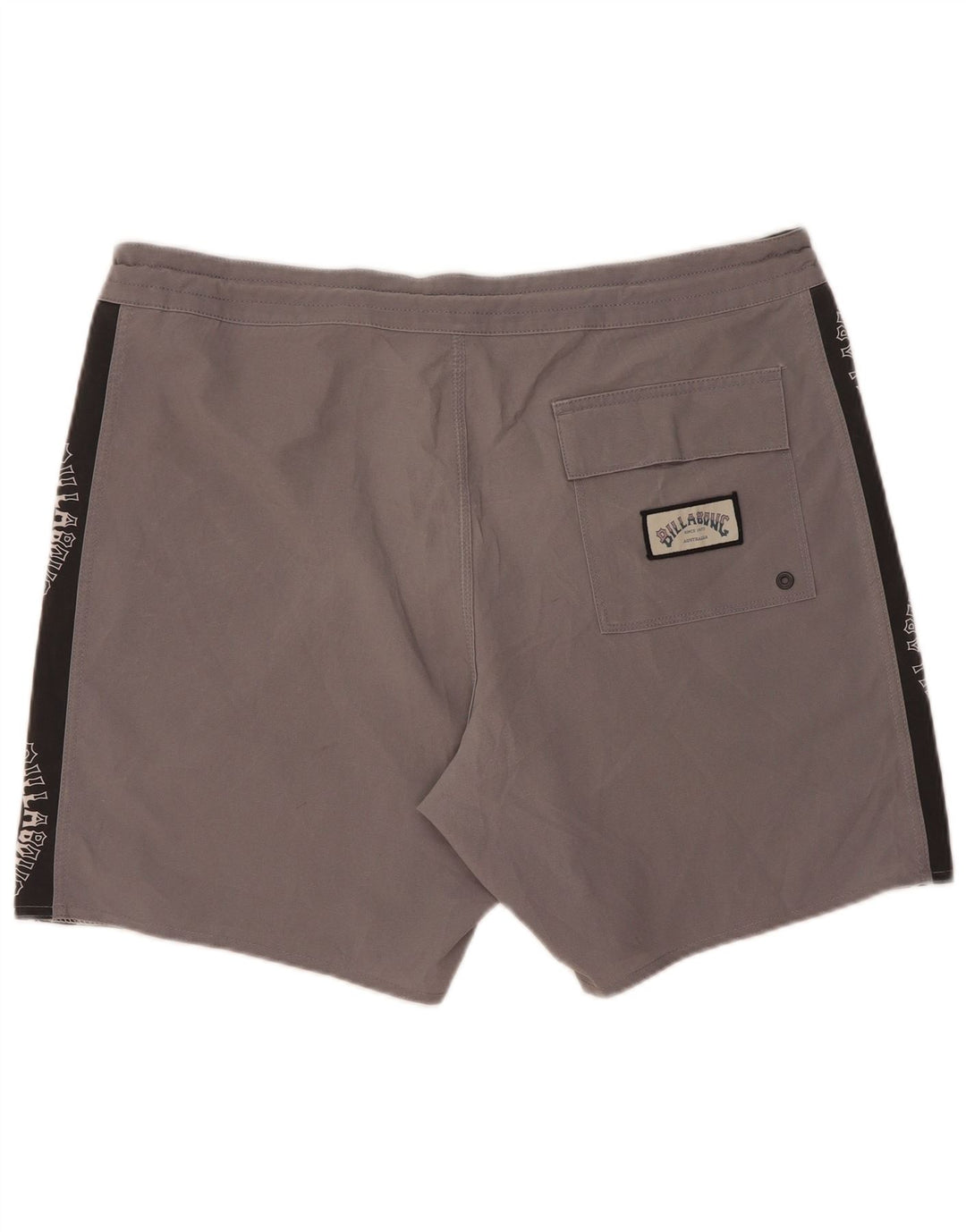 Billabong Mens Graphic Swimming Shorts Large Grey Colourblock Polyester