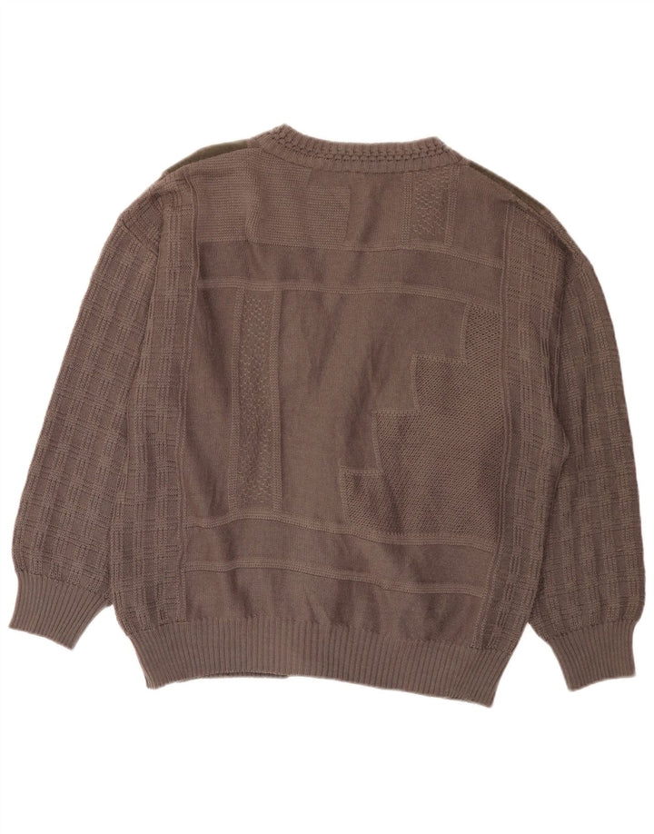 Walbusch Mens Cardigan Sweater IT 54 XL Grey Colourblock