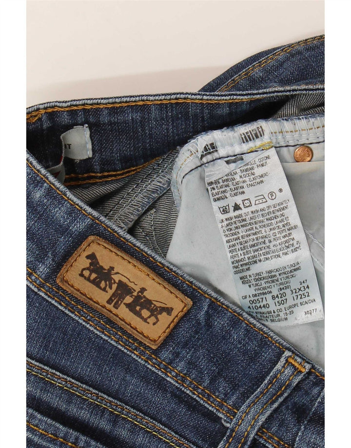 Blugi Levi's 571 Slim pentru femei W32 L28 Bumbac albastru