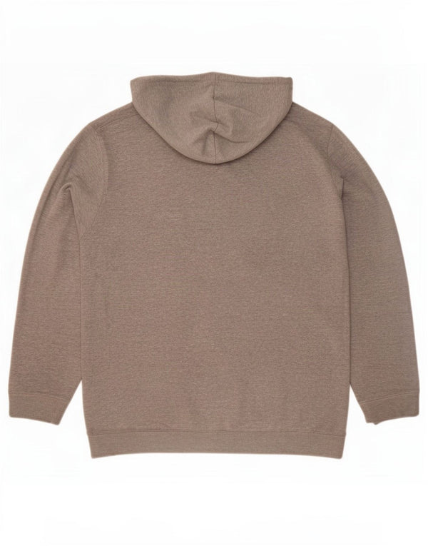 Felpa con cappuccio grafica da uomo Kappa 2XL cotone chiazzato grigio