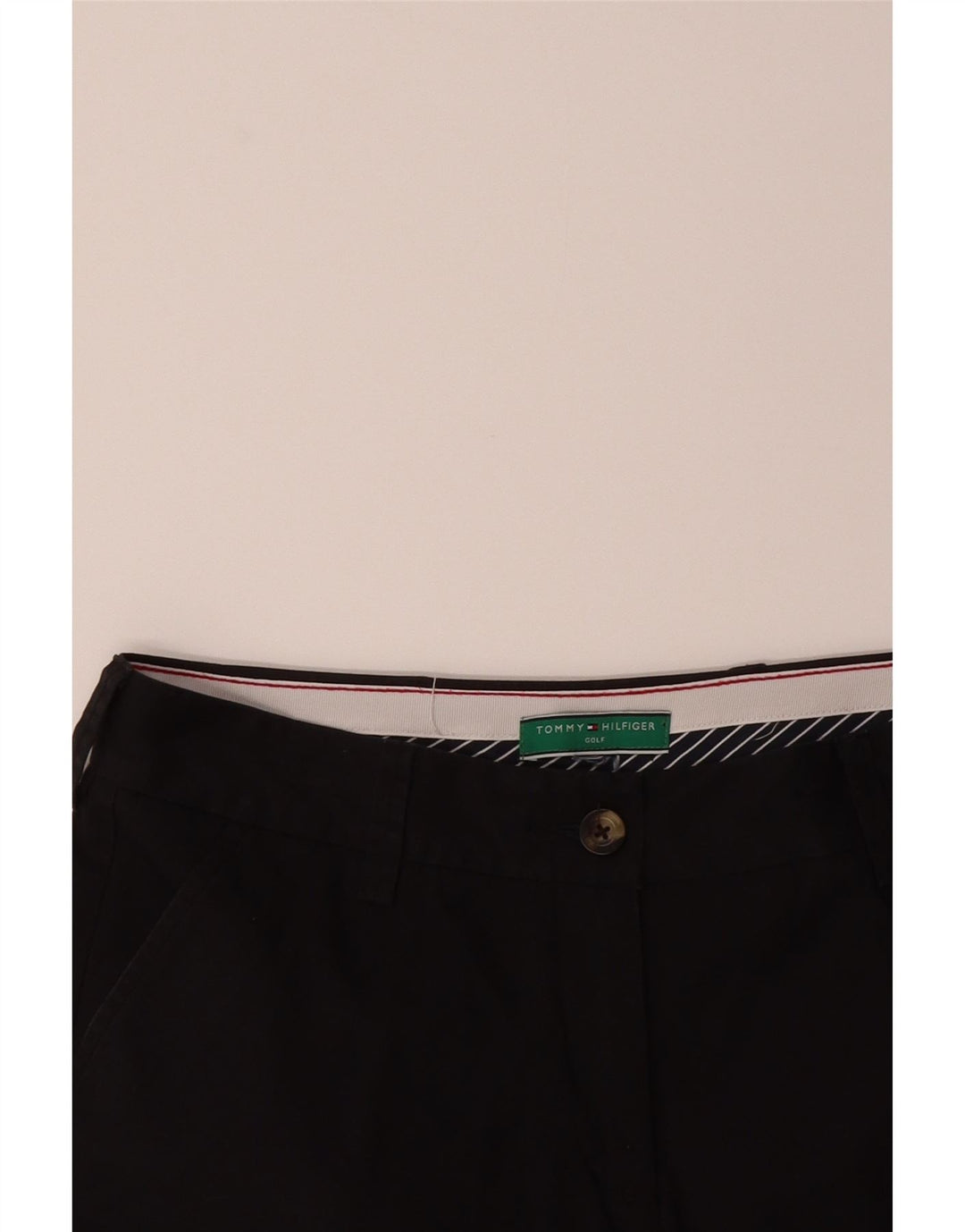 TOMMY HILFIGER Womens Chino Shorts W30 Medium Black