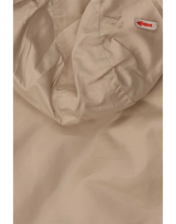 Gap Womens Hooded Windbreaker Jacket UK 14 Medium Off White