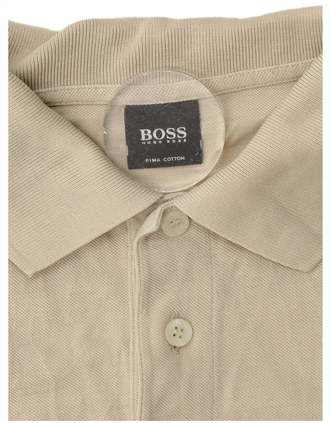 Hugo Boss Poloshirt til mænd Medium Beige Bomuld Klassisk