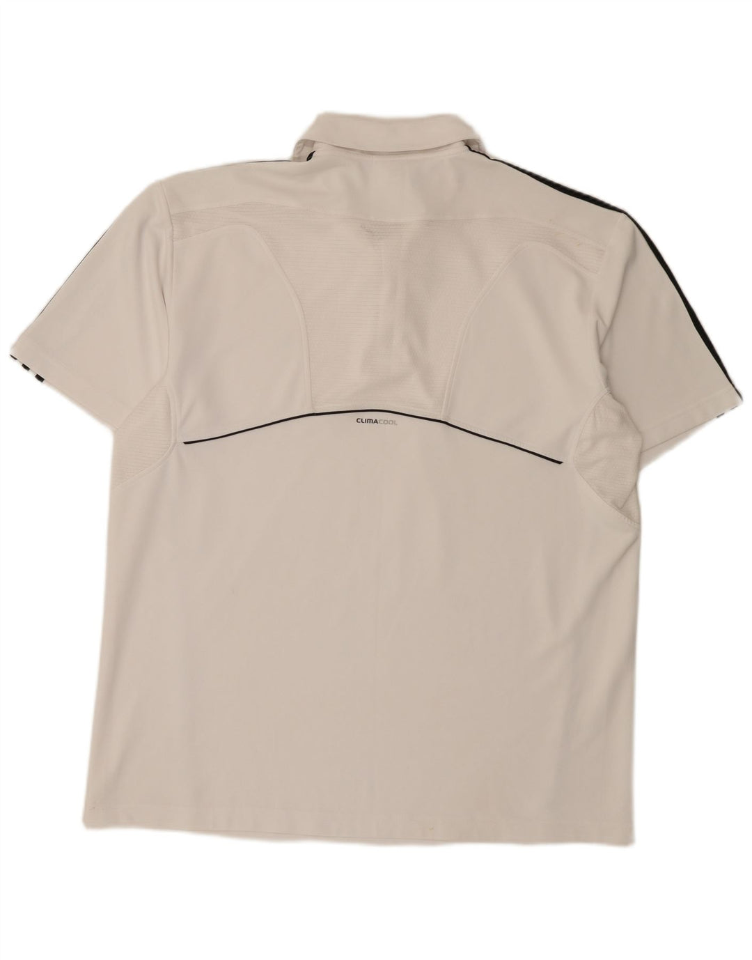 Adidas Mens Climacool Polo Shirt XL White Polyester