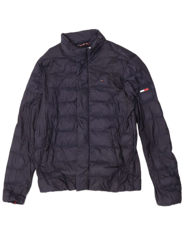 Tommy Hilfiger Mens Padded Jacket UK 36 Small Navy Blue Polyamide