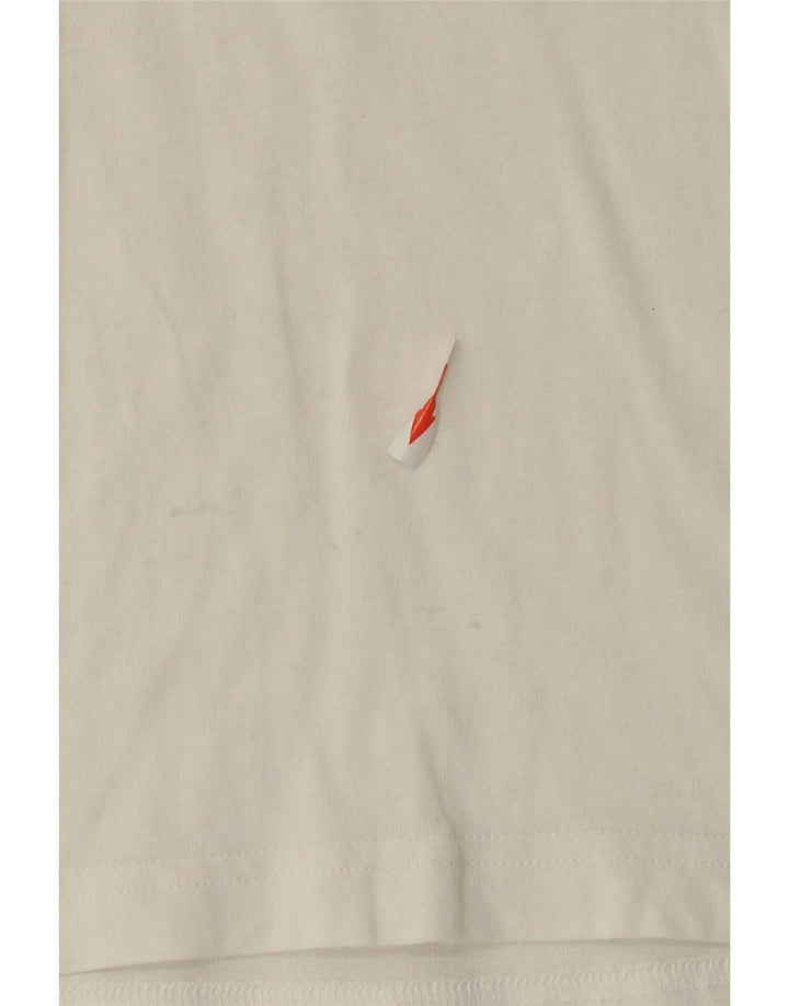 Adidas Mens Graphic T-Shirt Top Medium White