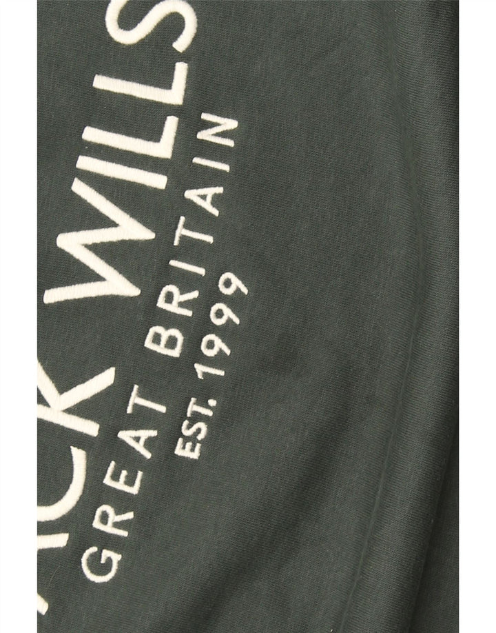 Jack Wills Mens Graphic Sweatshirt Jumper XL Khaki Cotton
