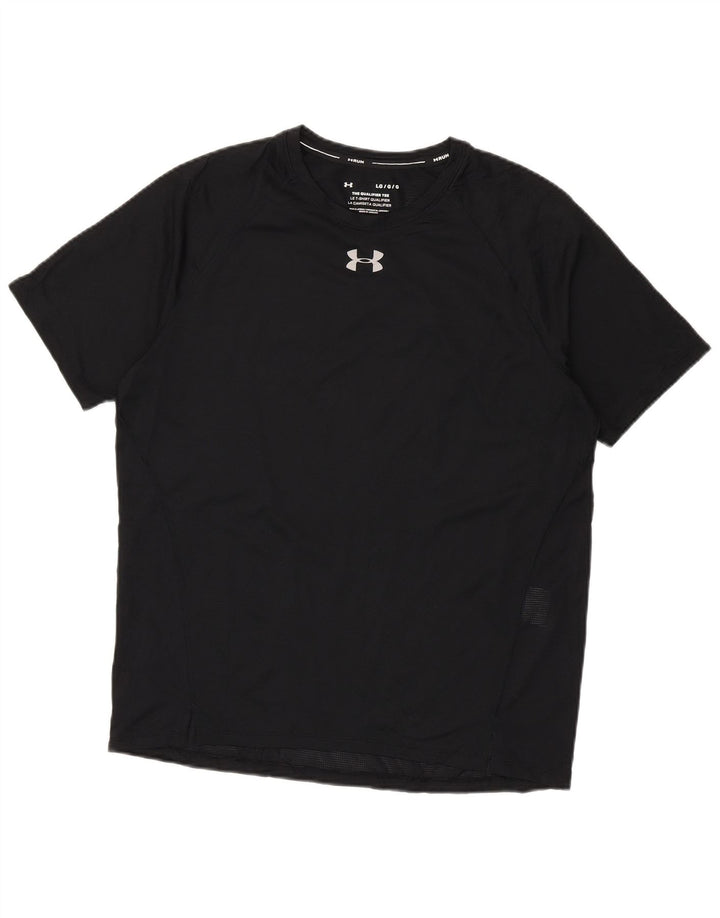 T-shirt da uomo Under Armour Top grande in poliestere nero