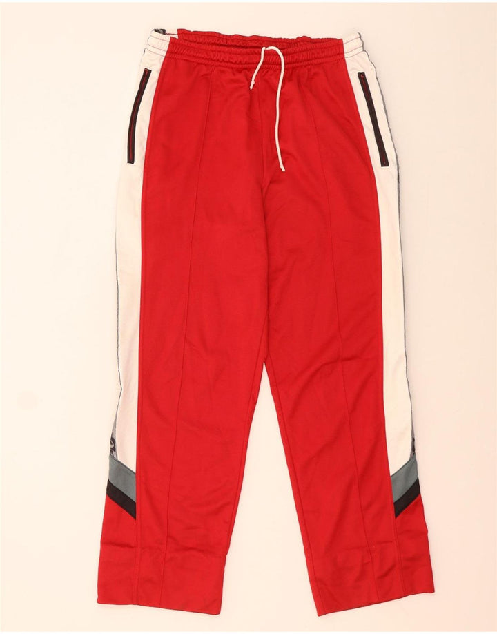 Asics Mens Graphic Tracksuit Trousers IT 56 XL Red Colourblock Polyamide