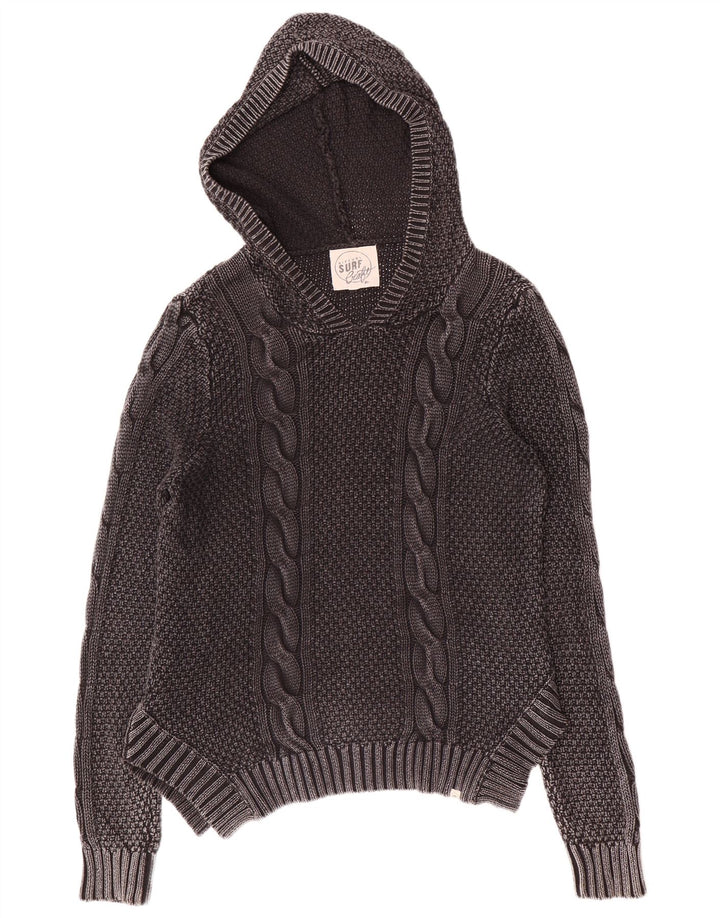 Rip Curl Mens Hooded Jumper Sweater Medium Grey Cotton