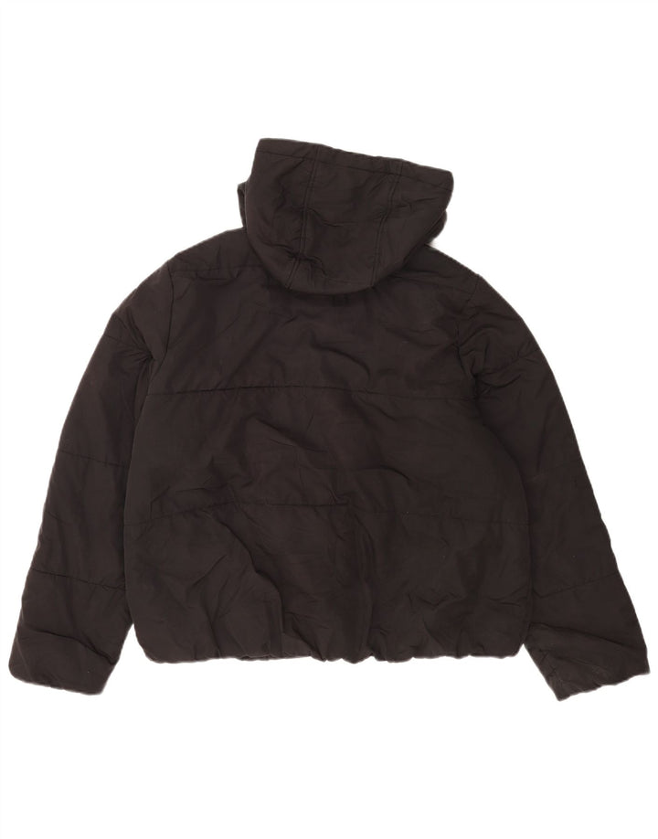 Marks & Spencer Womens Hooded Oversized Padded Jacket UK 14 Large Black