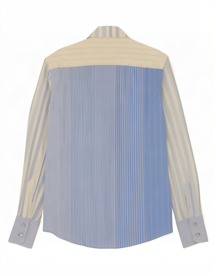 Harris&Harold Mens Shirt Size 41 16 Large Blue Striped Cotton