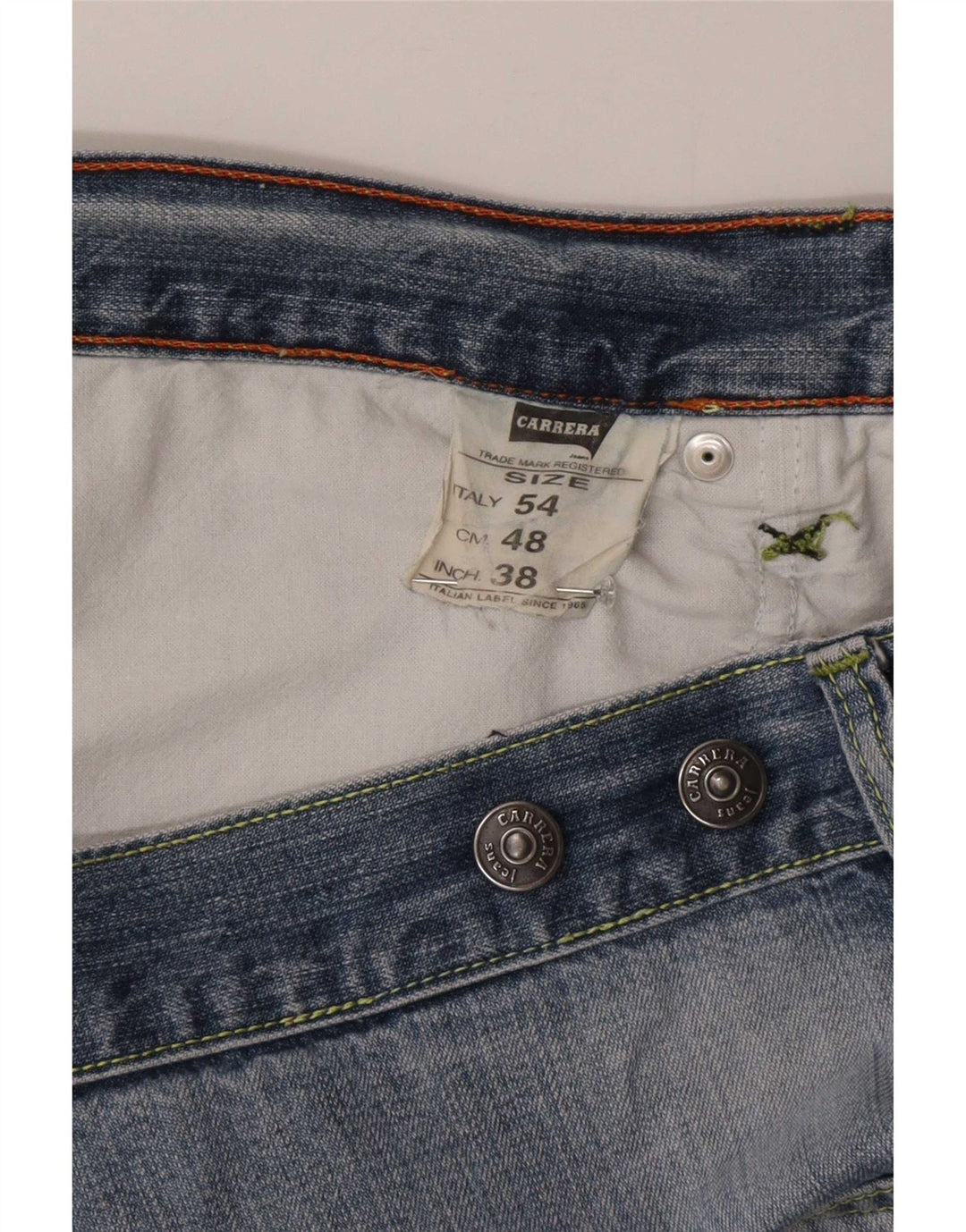 Carrera Womens Straight Jeans W38 L29 Blue Cotton